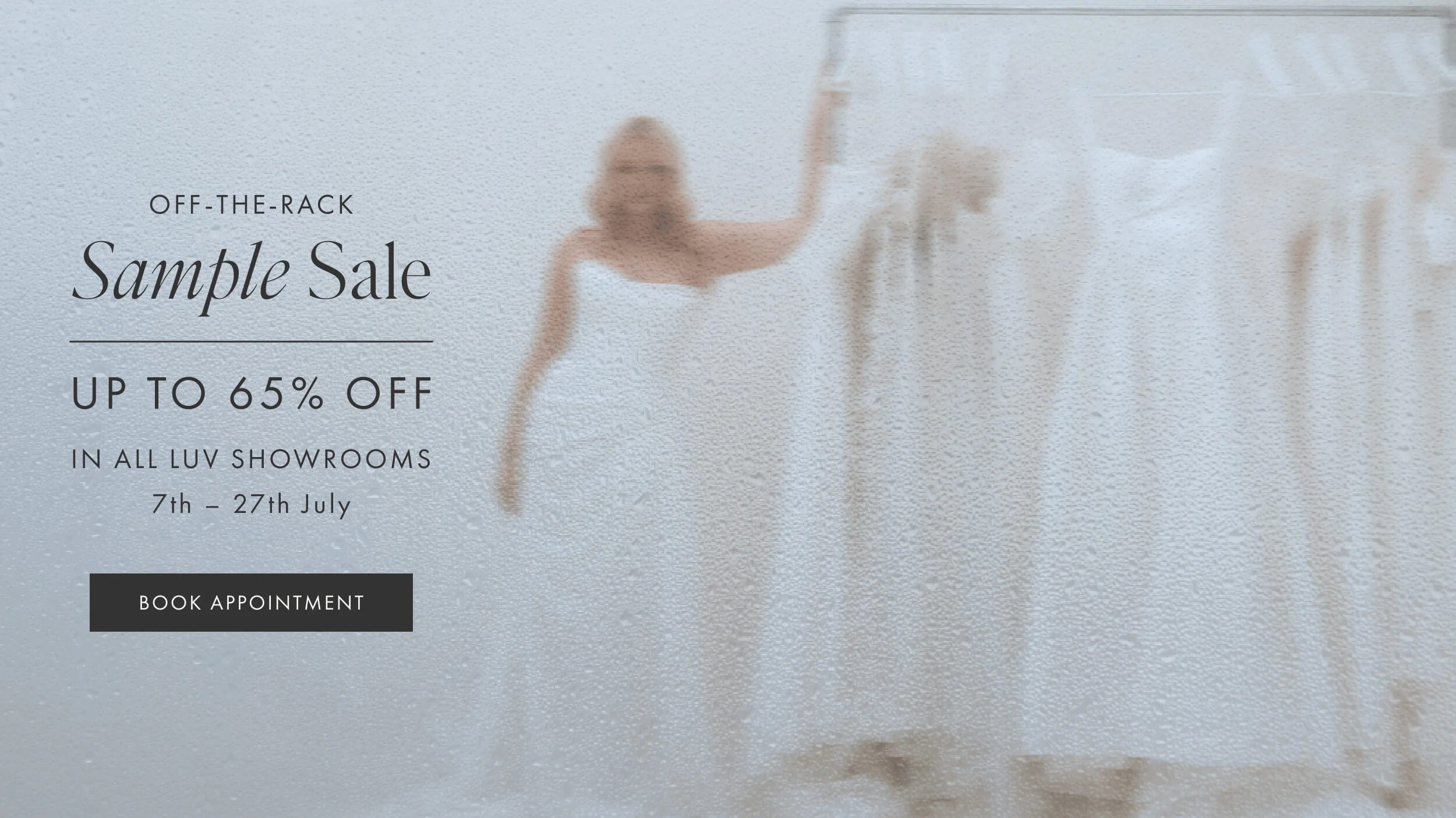 Sample Sale desktop banner